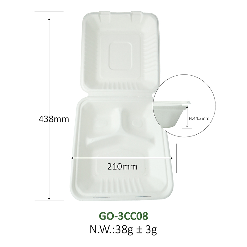 8-inch 3-grid lock box