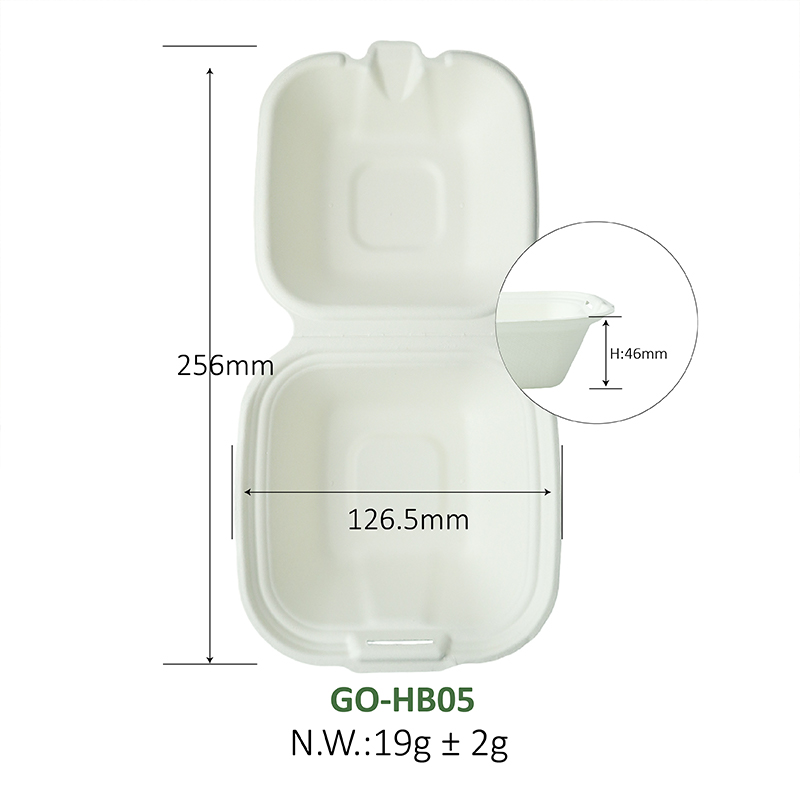 5/6-inch hamburger lock box