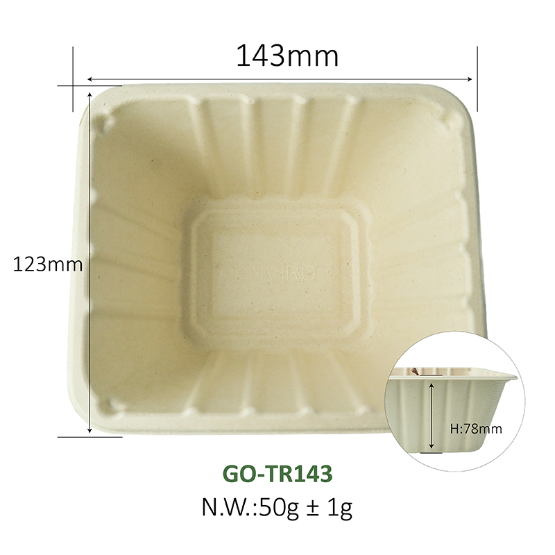 Multiple sizes of fresh food trays (original color)