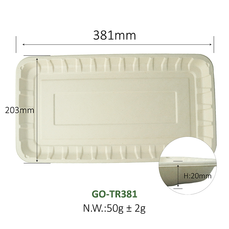 Multiple sizes of fresh food trays (original color)