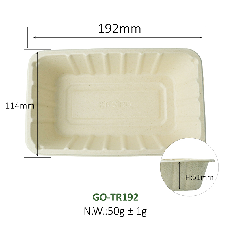 Multiple sizes of fresh food trays (original color)