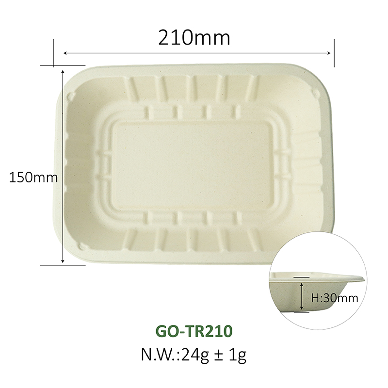 Multiple sizes of fresh food trays (original color)