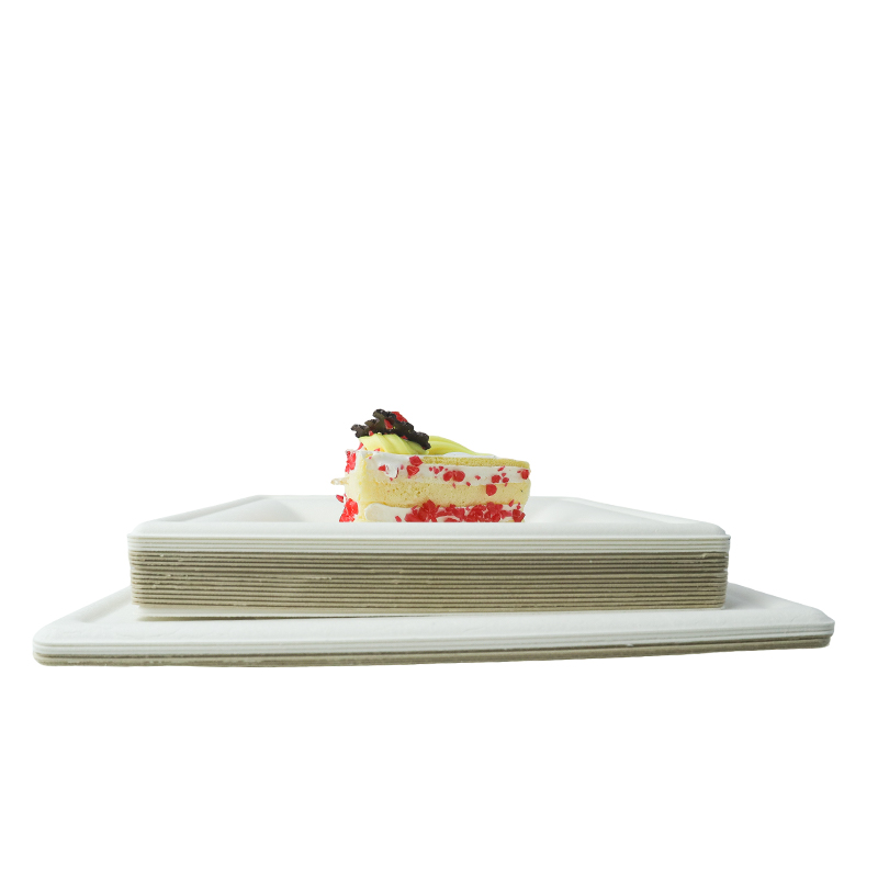 6-inch square plate (white/natural)