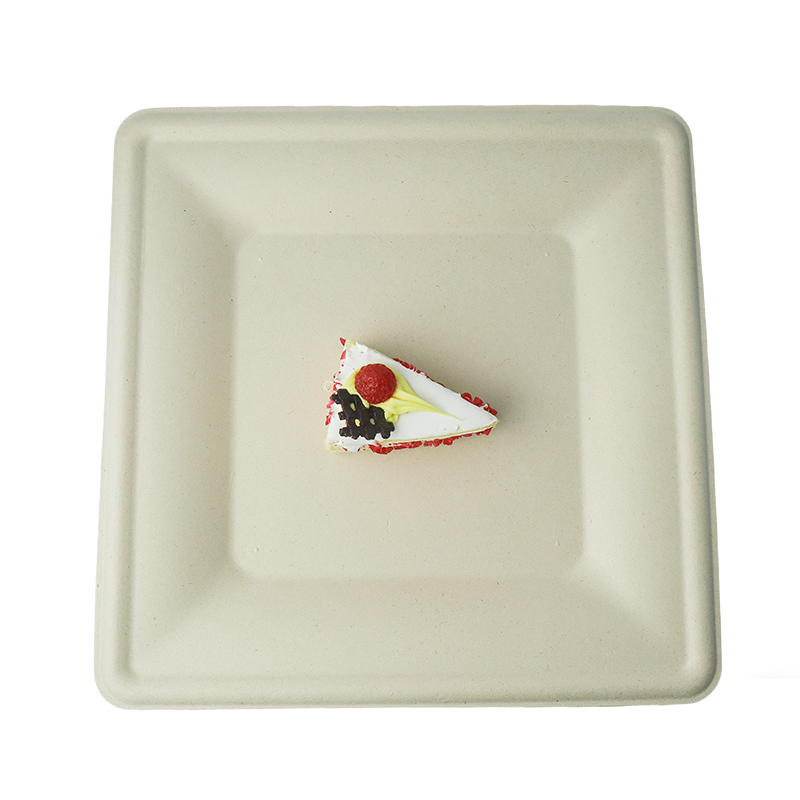 10-inch square plate (white/natural)